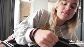 Cute Nerd Student Gives Her Twat For Creampie