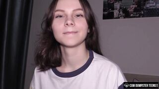 CumDumpsterTeens - Constricted Snatch of HiYouth is getting hammered