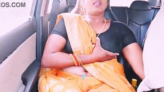 Villege maid car sex Telugu obscene talks.