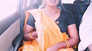 Villege maid car sex Telugu obscene talks.