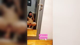 I Couldn't Stop Looking at the Mirror... Could U? huge sex-toy session in front of the mirror