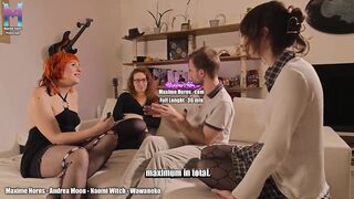 2 Trans Hotties and a Cis Cutie Pegging Me With Biggest Anal Dildos