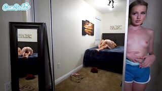 Tiny Angel Masturbates Whilst Watching Stepsister Scissor Some other Gal To a Groaning Climax