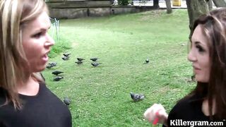 Wife gets large titted chick to screw her spouse