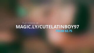 Large Cock Camilo Brown Screwing Cute Twink Juan Ferrer Bareback At The Bar Covering His Face In Cum