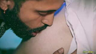 Large Cock Camilo Brown Screwing Cute Twink Juan Ferrer Bareback At The Bar Covering His Face In Cum