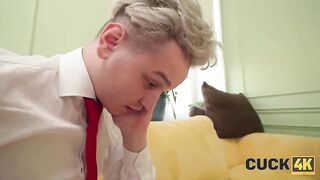 CUCK4K. Russian chick lets everybody play with her holes