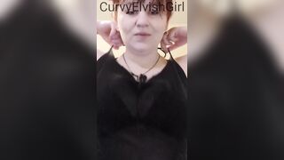 Large natural bazookas bouncing and sextoy tit job - spitty tittyfucking