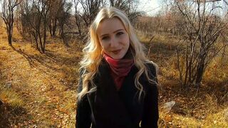 Teen hottie likes to suck and screw in nature! - Outdoor POV