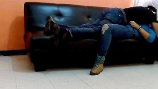 We got deli on the sofa -movie scene