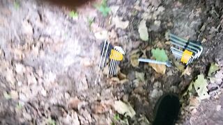Helped a girl fix her bike in the centre of nowhere and that babe thanked me with a moist outdoor doggy position & drank all my cum