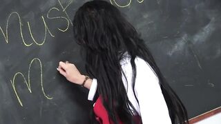 Kinky collegeboy punished for playing beneath his desk