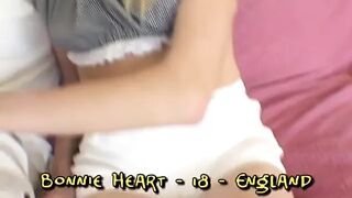 Golden-haired teen takes his meat up her taut pink butt