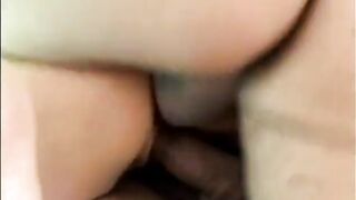 Lads drill brunette hair's booty then that babe swallows cumload