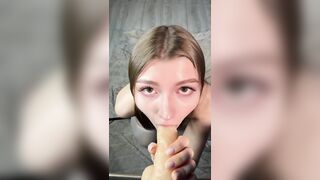 1st Person Fellatio On My Knees Looking Up at U