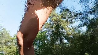Sexxycandyxxx washes the windshield