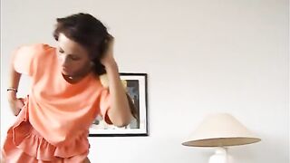 Hottie screwed hard in her booty on the floor