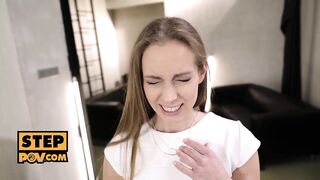 POV - Kinuski sucks the sexy cum from your weenie after POV anal