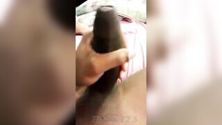 Throw back Thursday : Thick ebony jock, wanking, teasing, edging, grunting, boy groaning and cumming compilation 1