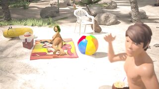 3DGSPOT - Oily Honey Gets Her Snatch Pounded At The Beach! CG ANIMATION!