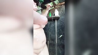 I'm Watching a Curvy Beauty Wash Herself in the Street.