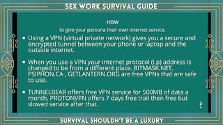 2021 Sex Work Survival Guide Conference - How to establish & maintain accounts online with privacy