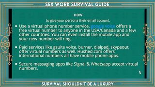 2021 Sex Work Survival Guide Conference - How to establish & maintain accounts online with privacy