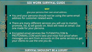2021 Sex Work Survival Guide Conference - How to establish & maintain accounts online with privacy