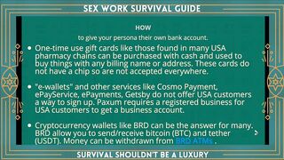 2021 Sex Work Survival Guide Conference - How to establish & maintain accounts online with privacy