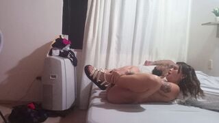 2 LATINAS MASTURBATING AND SHOWING THEIR BREASTS AND SNATCH.