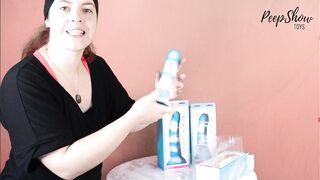 Toy Review - Colours Yum Yum 6, 7, and 8 Inch Marbled Silicone Sex-toy