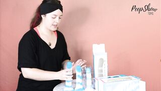 Toy Review - Colours Yum Yum 6, 7, and 8 Inch Marbled Silicone Sex-toy