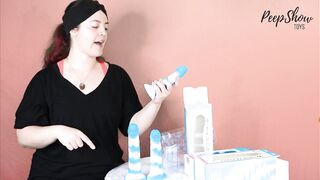 Toy Review - Colours Yum Yum 6, 7, and 8 Inch Marbled Silicone Sex-toy
