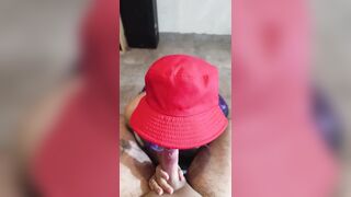 POV Amateur Latin chick: My boyfriend films me from above during the time that I suck his knob