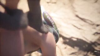 Dragon Lord Screws Her Loyal Subject With her Tail