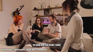 2 Trans Chicks and a Cis Cutie Pegging Me with Massive Anal Dildos