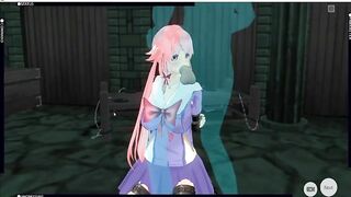 [CM3D2] The Future Diary manga - Yuno Gasai mouth banged