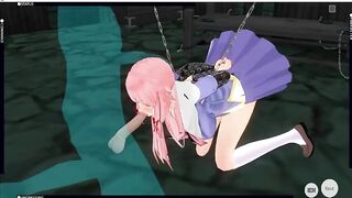 [CM3D2] The Future Diary manga - Yuno Gasai mouth banged