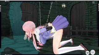 [CM3D2] The Future Diary manga - Yuno Gasai mouth banged
