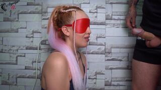 Cheated Step Sister in Fruit Game! This babe liked it! SURPRISE!