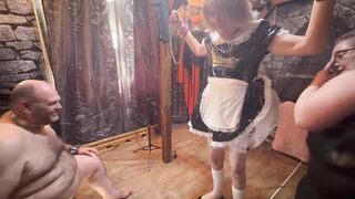 Part 5:- Dominatrix Satana Takes Booboo and Maid Jayne in the Dungeon In advance of That guy Goes to Wales.