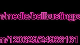 Crushing balls whit havaianas and barefoot in ballbusting preview