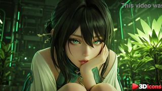 Ruan Mei took a break from work to feel a biggest dick in her butt [AI]