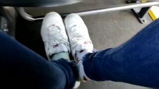Take off Shoes in bus