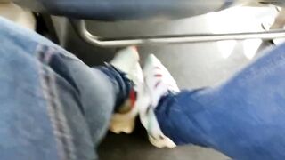 Take off Shoes in bus