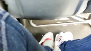 Take off Shoes in bus