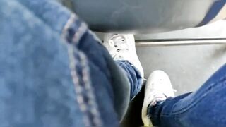 Take off Shoes in bus
