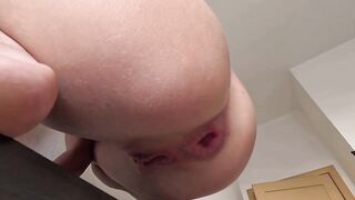 DEEPTHROAT EXPERIENCE FLOODING HER LARGE BUTT