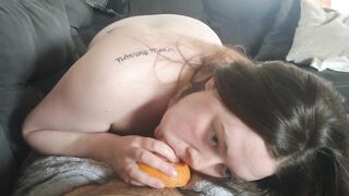 Edging oral-sex with ribald grapefruit
