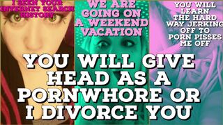 Seen your Search History U will be my pornwhore or I divorce u